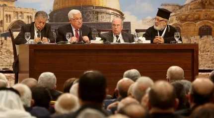  Mahmoud Abbas in Palestinian National Council meeting