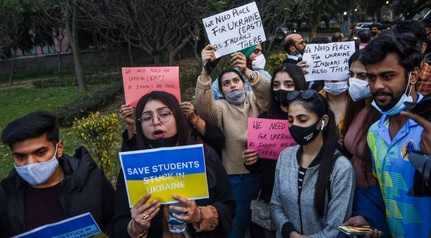  Protest for Indian Students in Ukraine