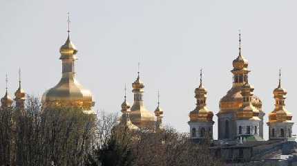 A view shows the Kiev Pechersk Lavra monastery