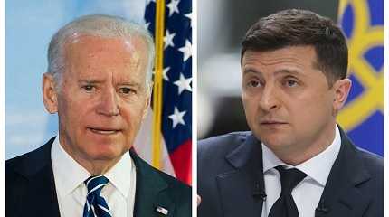 Ukrainian President, Volodymyr Zelensky, and U.S. President, Joe Biden