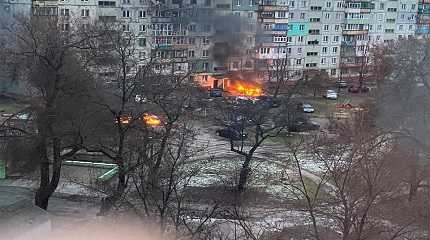 residential area after shelling