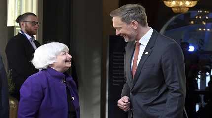 Christian Lindner welcomes Janet Yellen