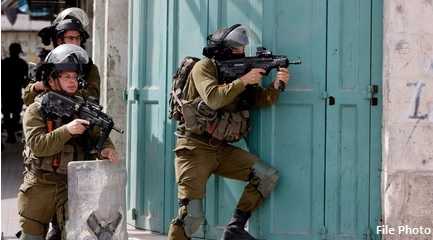 Israeli soldiers shooting