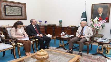 Shehbaz Sharif with Turkish ambassador