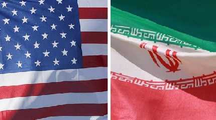 US and Iranian flags