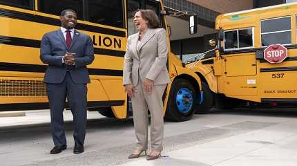 Kamala Harris with Michael Regan