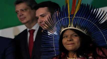 Brazil s newly named Minister Sonia Guajajara