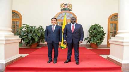 William Ruto met Zhou Pingjian