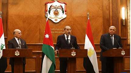 foreign ministers of Jordan, Egypt and Iraq