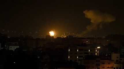 Israeli airstrike in central Gaza