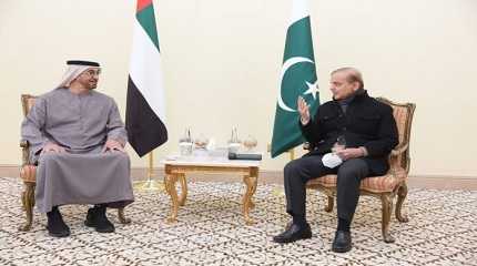 Shehbaz Sharif met Sheikh Mohamed bin Zayed Al Nahyan