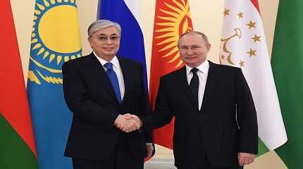 Vladimir Putin and Kassym-Jomart Tokayev .1