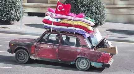 Azerbaijani man drive to help turkey quake victims