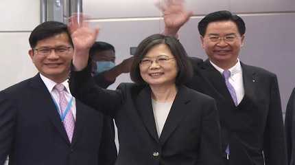 Lin Chia lung, Tsai Ing wen and Joseph Wu