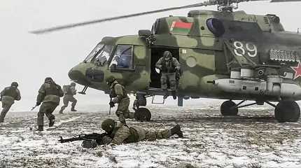 Belarus and Russia at Brestsky firing range in Belarus