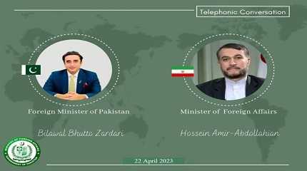 Bilawal Bhutto Zardari telephoned Hossein Amir Abdollahian