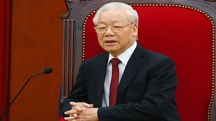 Secretary General of the Central Committee of the Vietnamese Communist Party Nguyen Phu Trong