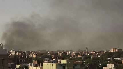 Smoke rises in Sudan 