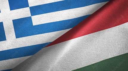 Hungary, Greece flags