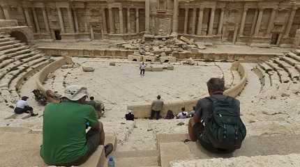 Roman ruins in Palmyra, Syria