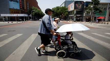 orange alert for heatwave in Beijing