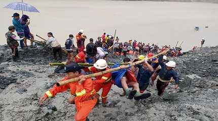 Landslide At Jade Mine In Myanmar