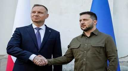 Volodymyr Zelenskiy and Andrzej Duda