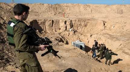 cross-border attack tunnel dug from Gaza to Israel