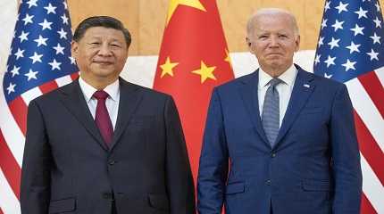 Joe Biden and Xi Jinping,,