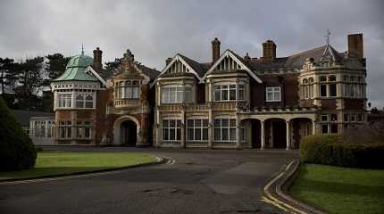 mansion house at Bletchley Park museum