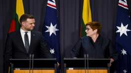 Marise Payne, and Gabrielius Landsbergis