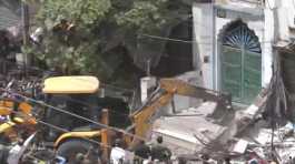 Shops demolished in Jahangirpuri
