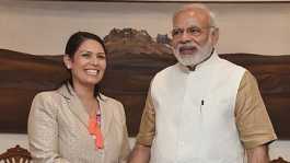 Priti Patel with N Modi