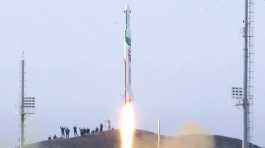 Iran launches satellite launching rocket