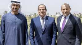 Abdel Fattah Al-Sisi Naftali Bennett n Sheikh Mohammed bin Zayed