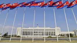Presidium of the Supreme People's Assembly building in North Korea