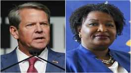 Brian Kemp and Stacey Abrams