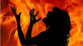 Woman burnt for dowry