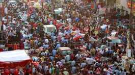 crowd in India