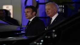 Joe Biden and Emmanuel Macron