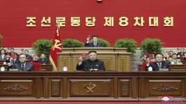 Kim Jong attends a ruling party congress in Pyongyang