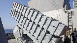 Missile boxes on Israeli vessel