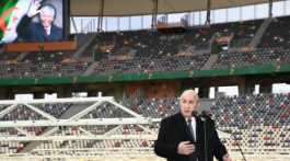 Abdelmadjid Tebboune opening Nelson Mandela Stadium