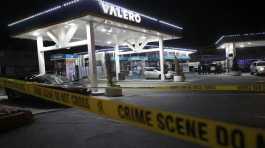 Oakland police at the Valero gas station