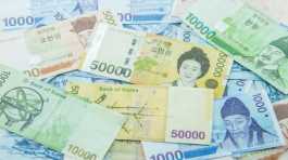 South Korean fresh banknotes