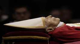 The body of late Pope Emeritus Benedict XVI