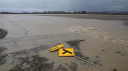 flooding from the Salinas River in  California