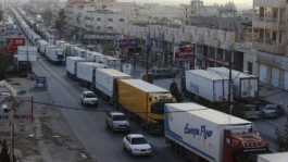 truck drivers protest in Jordan
