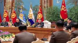 Kim Jong Un presides over a military meeting