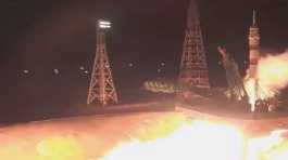 Soyuz MS-23 spacecraft blasts